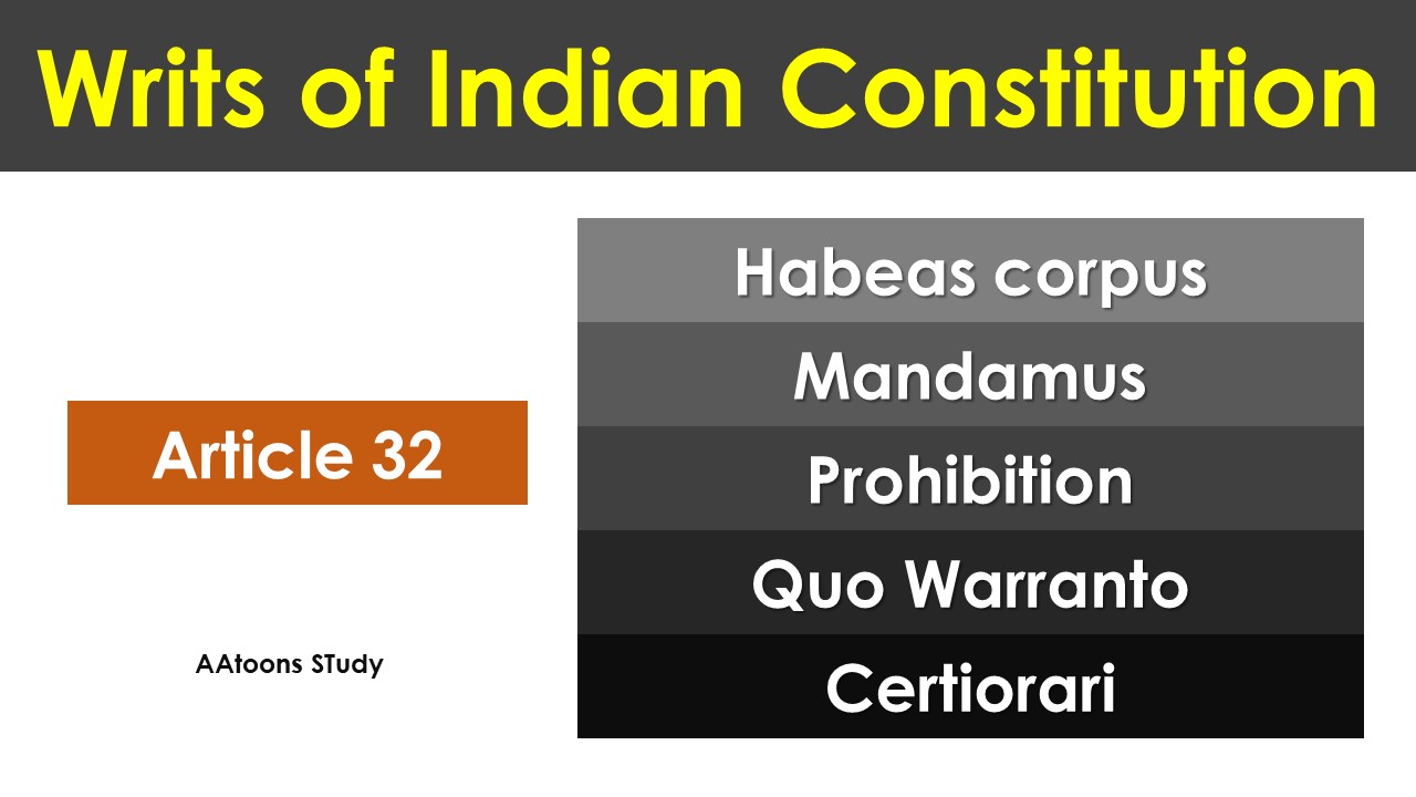 Writs of the Indian Constitution