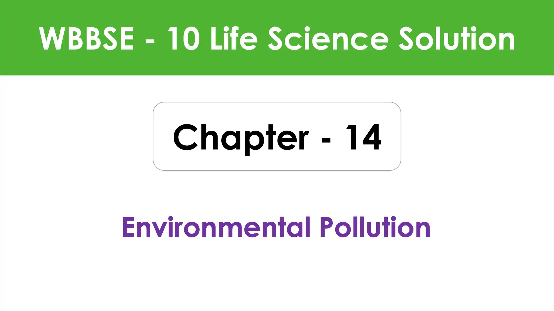 Environmental Pollution