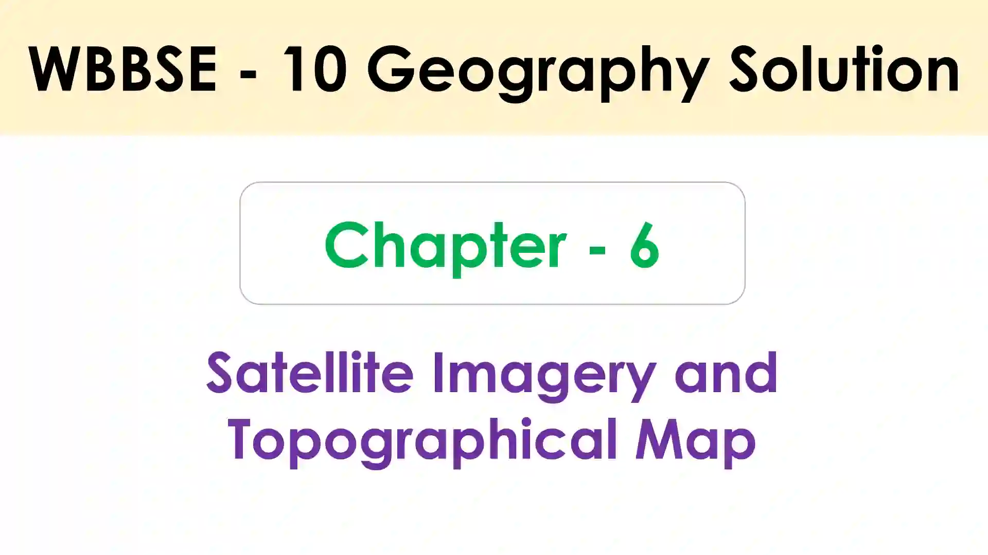 Satellite Imagery and Topographical Map
