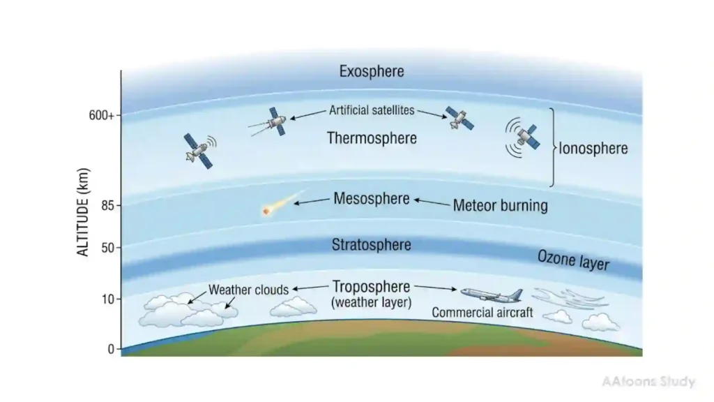 Layers of atmosphere