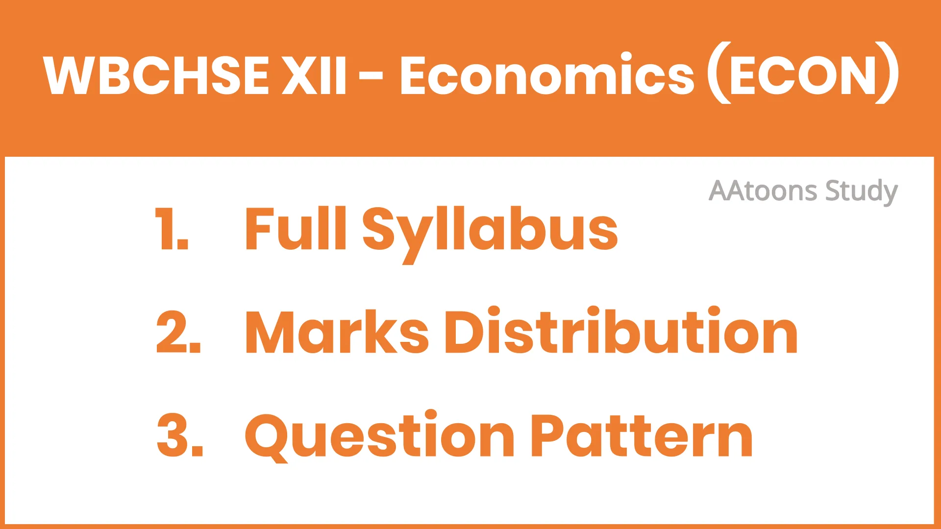 WBCHSE 11 Syllabus