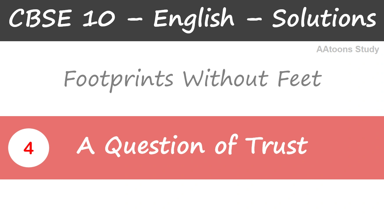 A Question of Trust