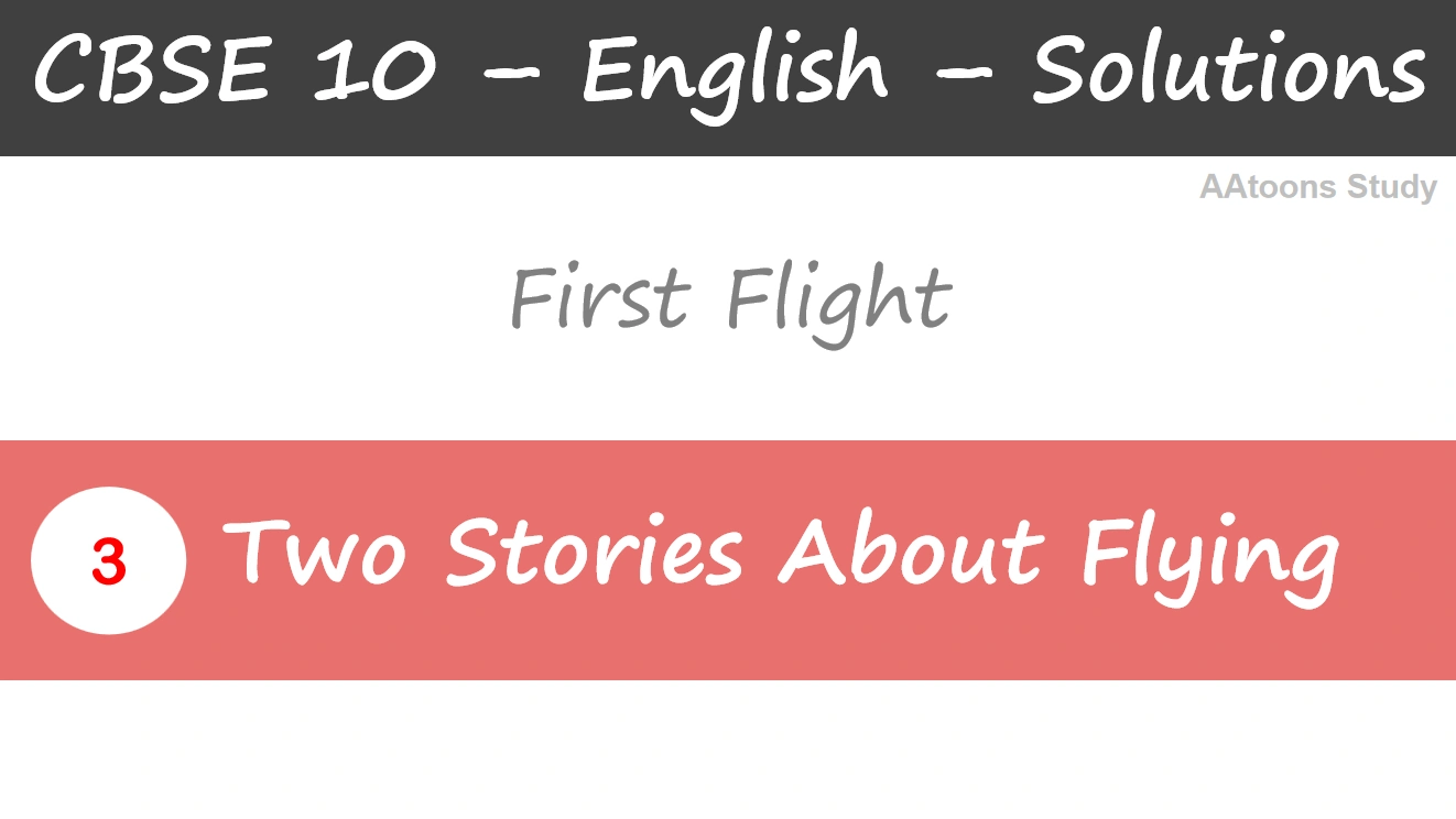 Two Stories about Flying