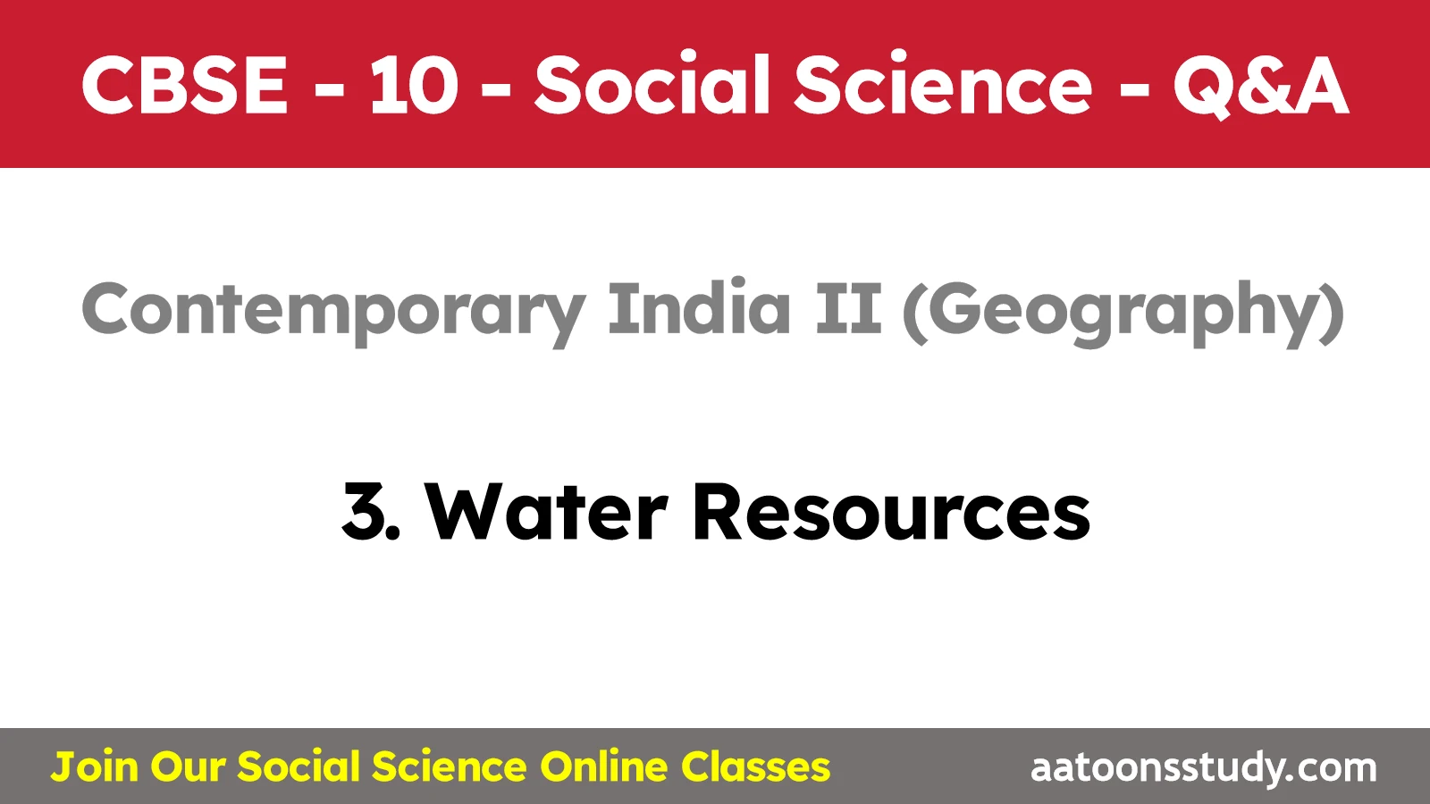 Water Resources