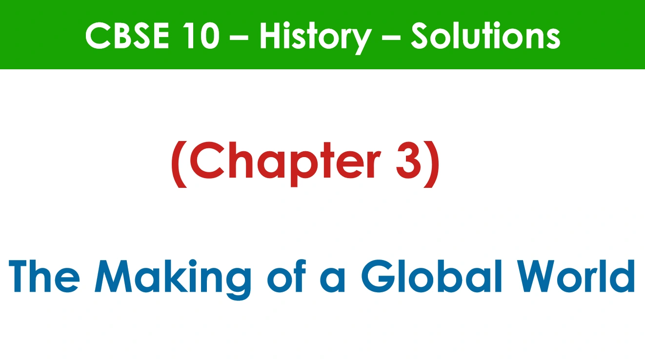 The Making of a Global World
