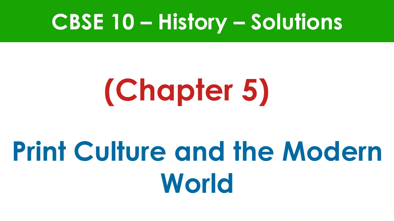 Print Culture and the Modern World